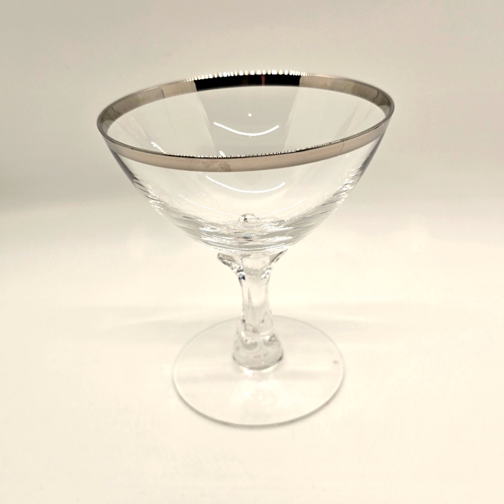 Fostoria Wedding Ring Clear Crystal Champagne
